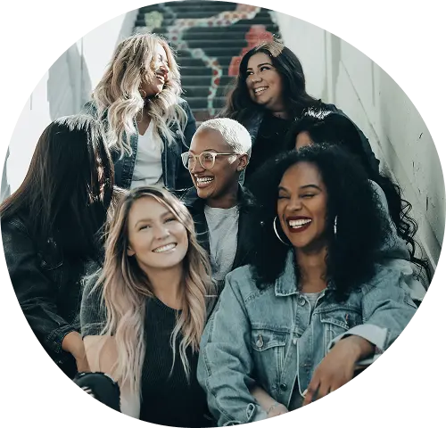 Group of people smiling