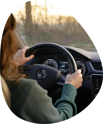 photo of woman driving